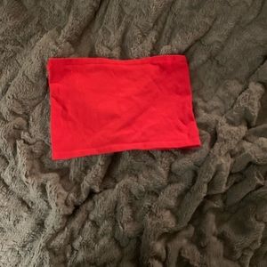 Red tube top